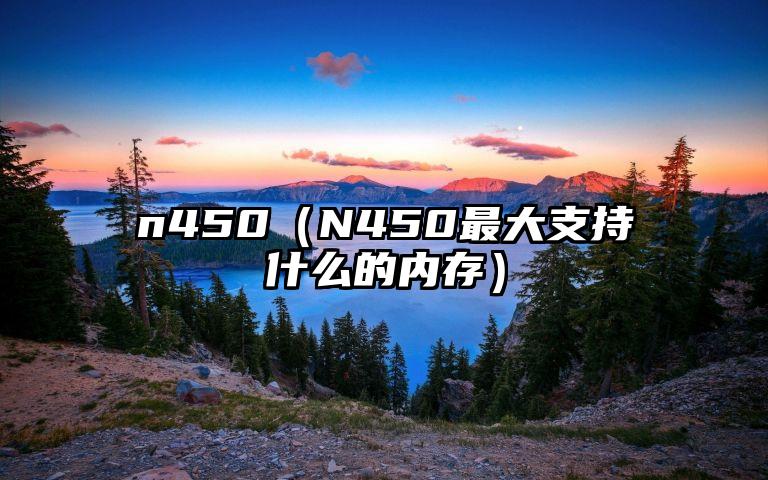 n450（N450最大支持什么的内存）
