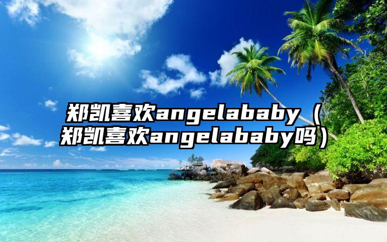 郑凯喜欢angelababy（郑凯喜欢angelababy吗）