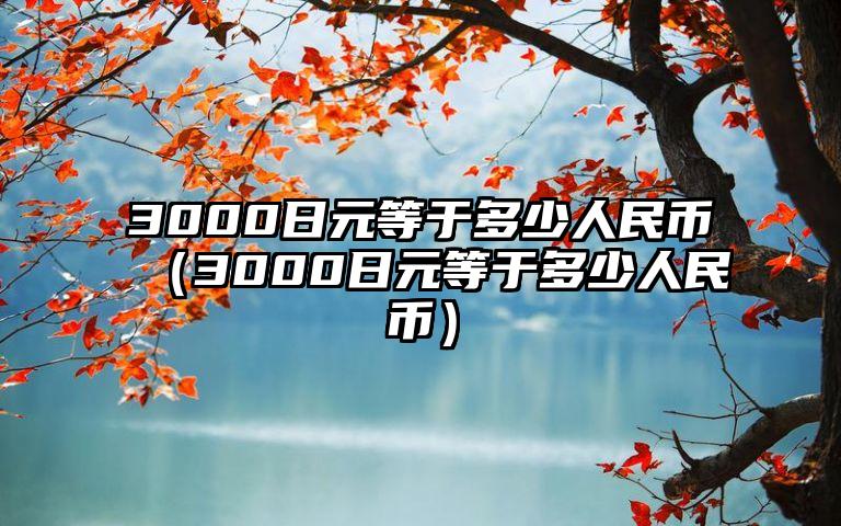 3000日元等于多少人民币（3000日元等于多少人民币）