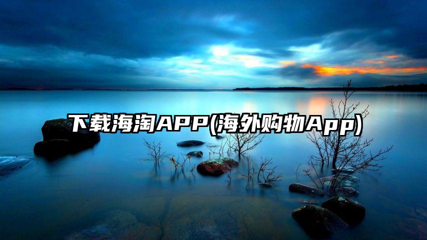 下载海淘APP(海外购物App)