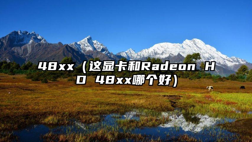 48xx（这显卡和Radeon HD 48xx哪个好）