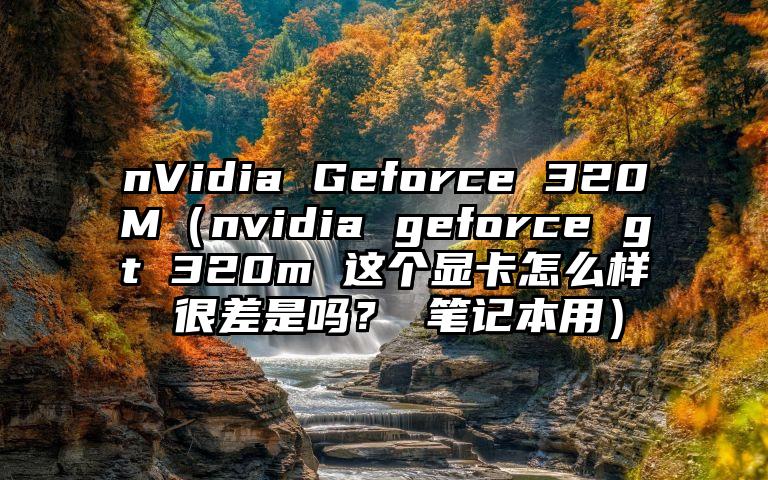 nVidia Geforce 320M（nvidia geforce gt 320m 这个显卡怎么样 很差是吗？ 笔记本用）