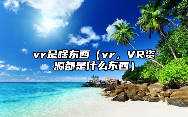 vr是啥东西（vr，VR资源都是什么东西）