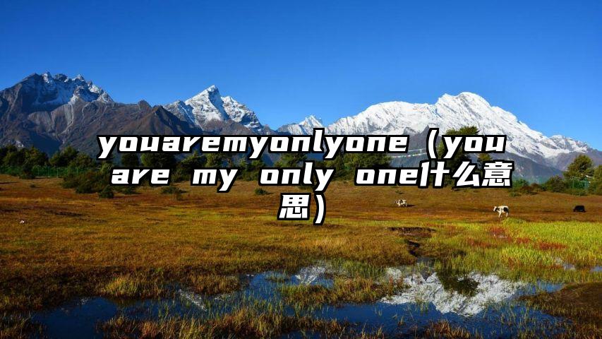youaremyonlyone（you are my only one什么意思）