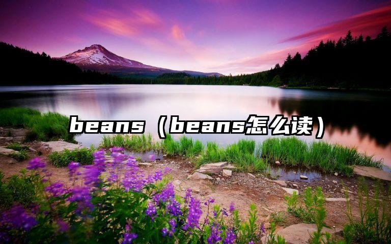 beans（beans怎么读）