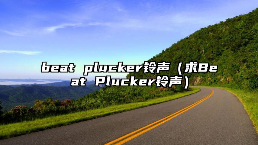 beat plucker铃声（求Beat Plucker铃声）