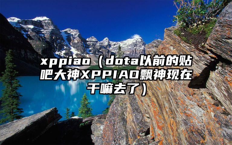 xppiao（dota以前的贴吧大神XPPIAO飘神现在干嘛去了）