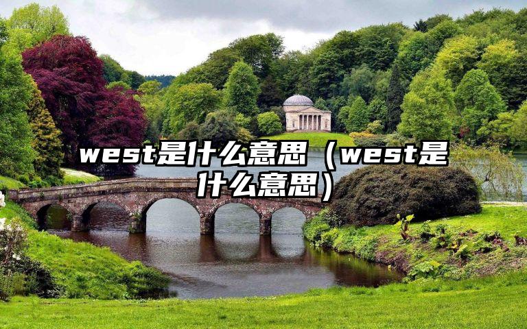 west是什么意思（west是什么意思）