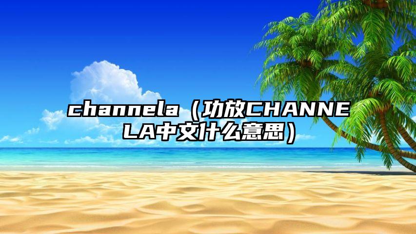 channela（功放CHANNELA中文什么意思）