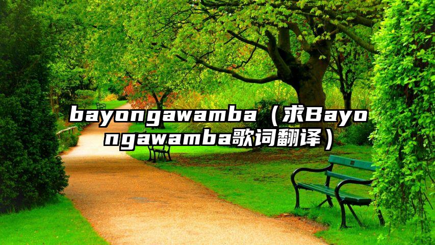 bayongawamba（求Bayongawamba歌词翻译）