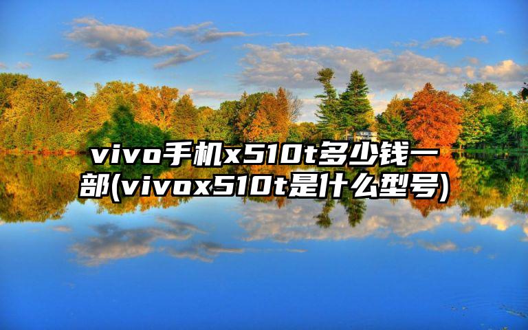 vivo手机x510t多少钱一部(vivox510t是什么型号)