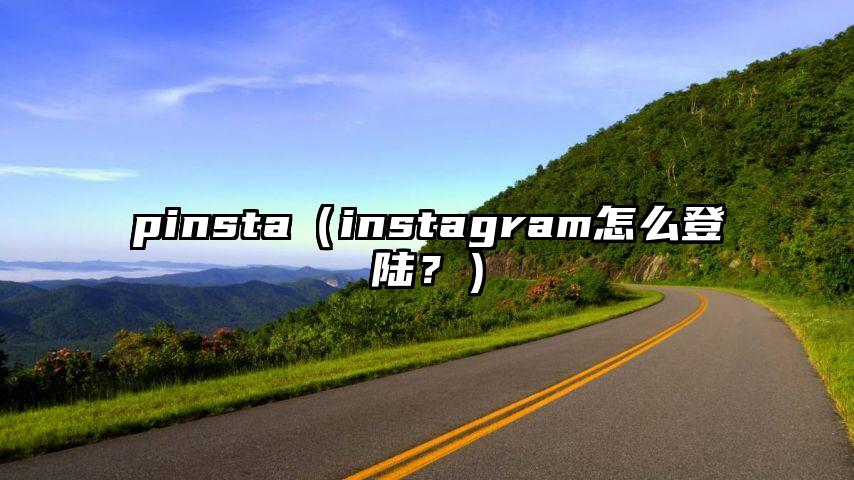 pinsta（instagram怎么登陆？）