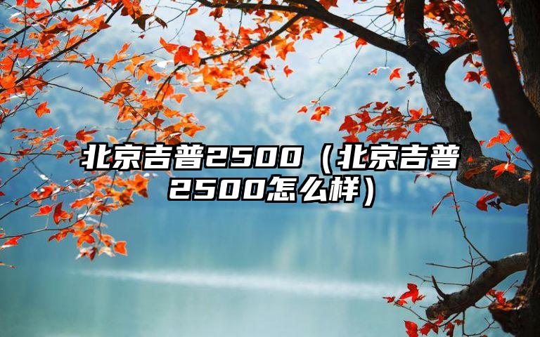 北京吉普2500（北京吉普2500怎么样）