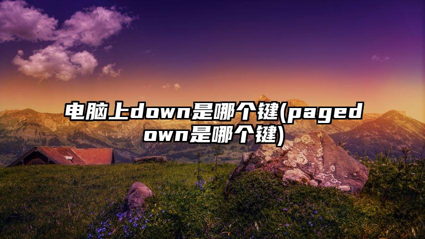 电脑上down是哪个键(pagedown是哪个键)