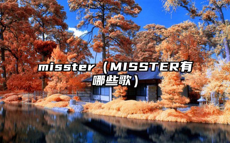 misster（MISSTER有哪些歌）