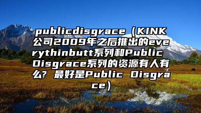 publicdisgrace（KINK公司2009年之后推出的everythinbutt系列和Public Disgrace系列的资源有人有么? 最好是Public Disgrace）
