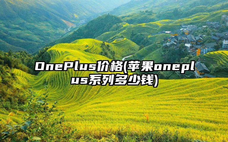OnePlus价格(苹果oneplus系列多少钱)