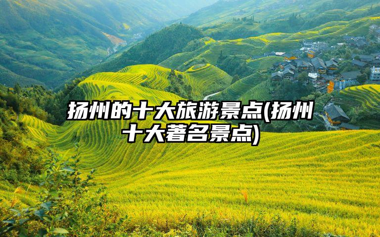 扬州的十大旅游景点(扬州十大著名景点)