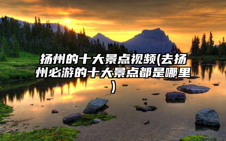 扬州的十大景点视频(去扬州必游的十大景点都是哪里)