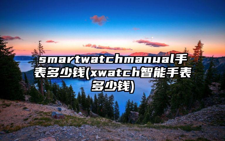 smartwatchmanual手表多少钱(xwatch智能手表多少钱)