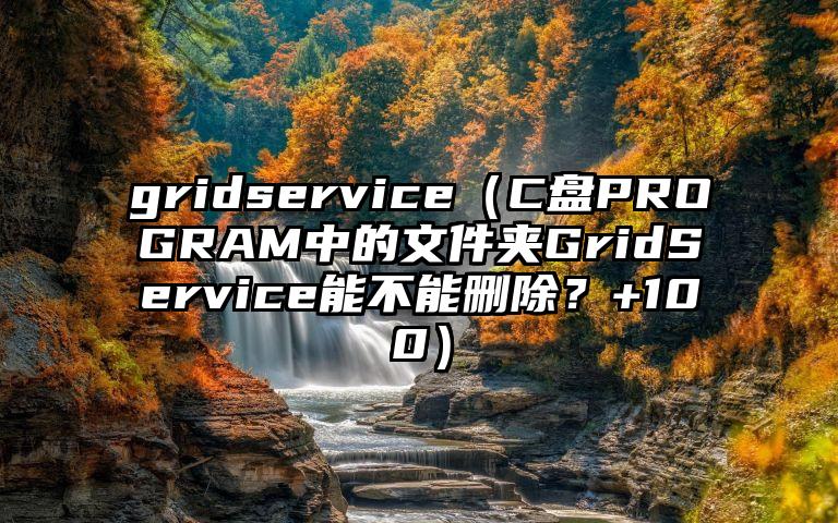 gridservice（C盘PROGRAM中的文件夹GridService能不能删除？+100）